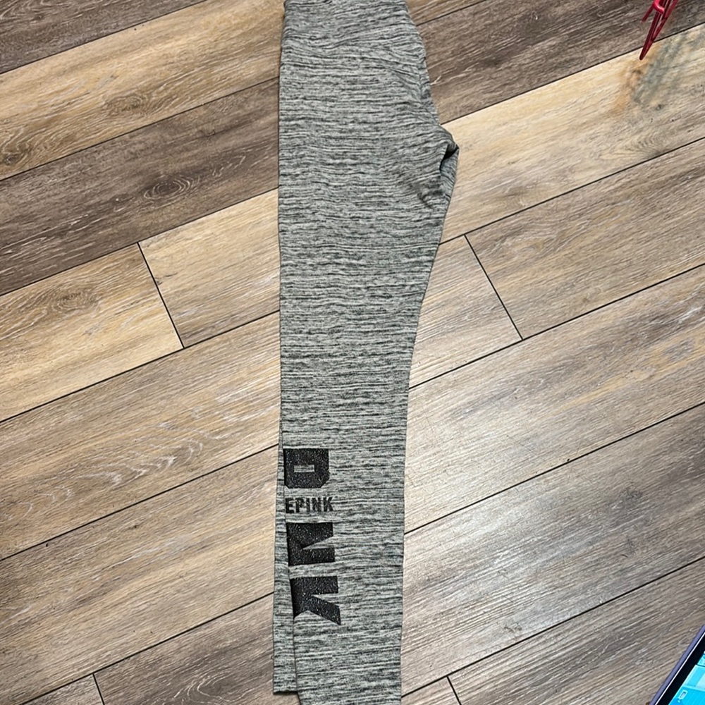 PINK Victoria's Secret Gray Logo Leggings